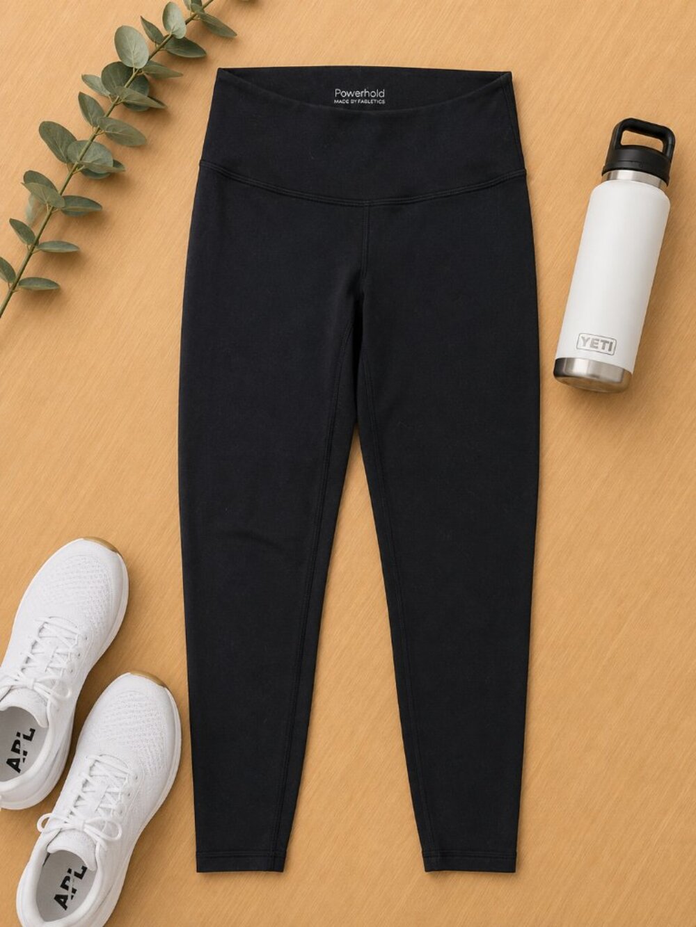 Fabletics PowerHold High-Waisted Leggings | Women's Small | Black